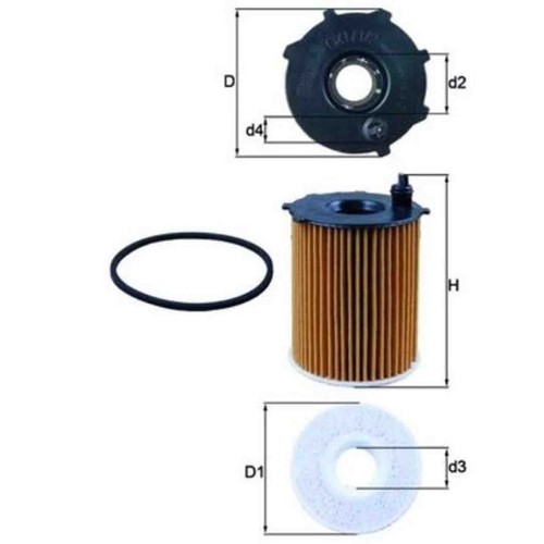 Filtro olio 171 knecht - 171/2d,